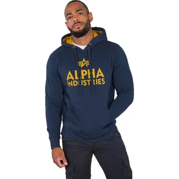 Pánská mikina Alpha Industries Foam Print Hoody (new navy) mikina 3XL