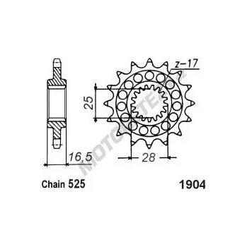 Řetězová sada pro motocykl Řetězové kolečko KTM 1090 Adventure, R, S rok 17-19