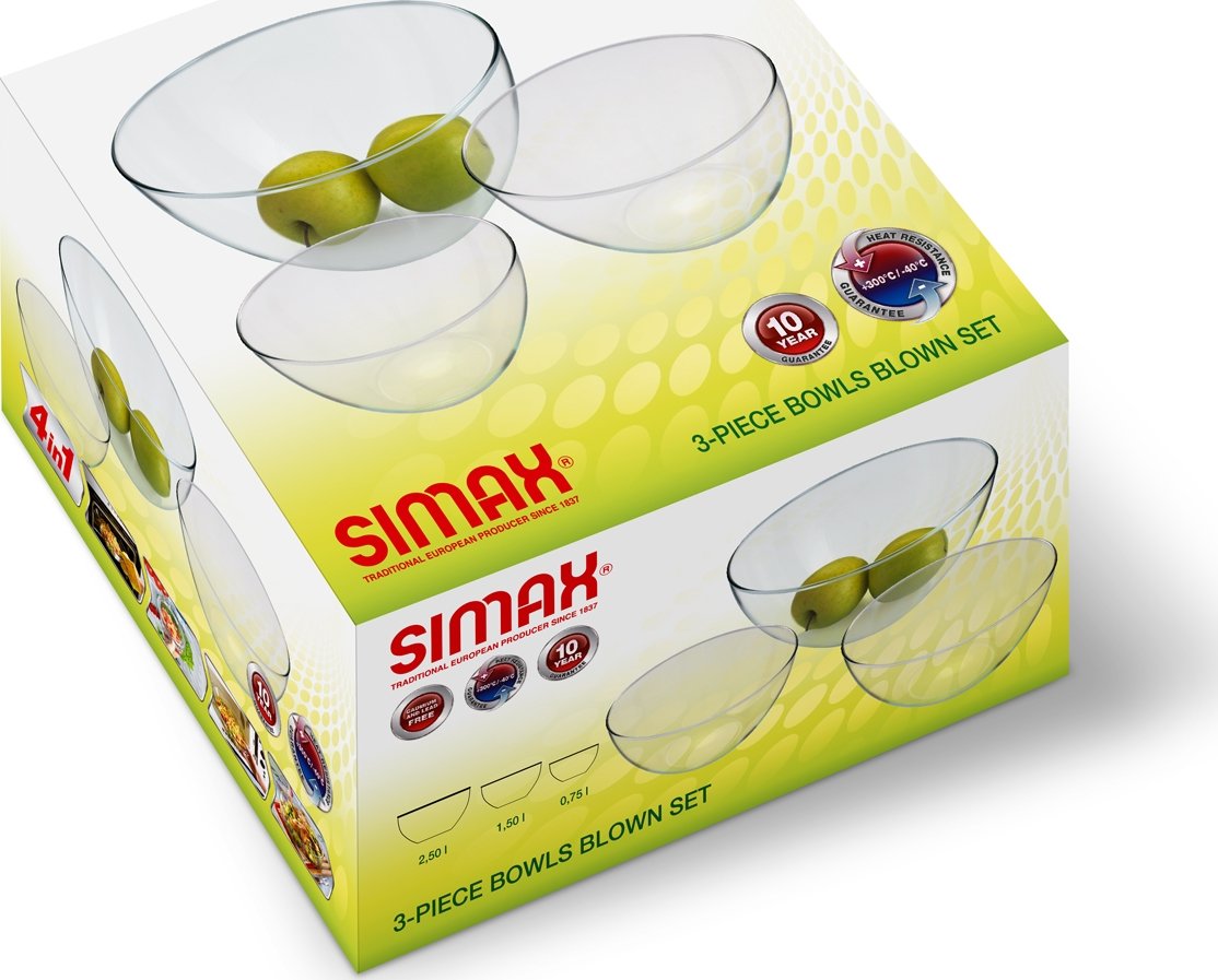 Simax Classic sada skleněných mís 3 ks od 398 Kč - Zbozi.cz
