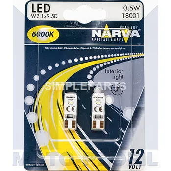 žárovka 12V LED 2 SZT W5W, , NARVA, 18001