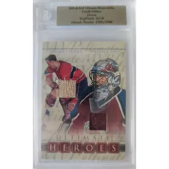 Sběratelský sportovní předmět jersey karta PLANTE/ROY 03-04 BAP Ultimate Memorabilia Heroes /30
