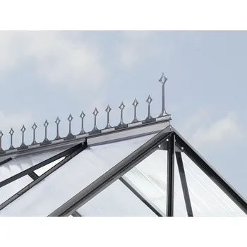 Skleník Hřebenová dekorace Vitavia 81 x 25 cm černá