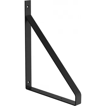 Držák na polici Industriální konzole pod poličku černá - 220 mm