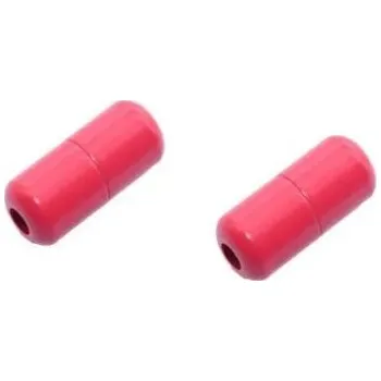 Tkaničky do bot Kulatá šroubovací spona na tkaničky kovová - Červená