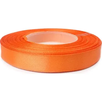 Stuha Saténová stuha oranžovo červená 12mm (Saténová stuha oranžovo červená 12mm)
