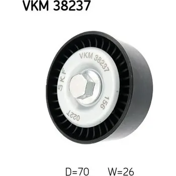 Vratná/vodicí kladka, klínový žebrový řemen SKF VKM 38237