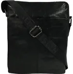 Pánská kožená taška přes rameno Sendi Design černá B-701 black