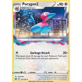 Sběratelská karetní hra Pokémon LOR 141/196 Porygon2 - Lost Origin Stav: Near Mint, Verze: REVERSE HOLO