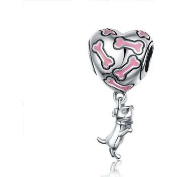 Přívěsek Elenys stříbrný přívěsek Pejsek a kostička