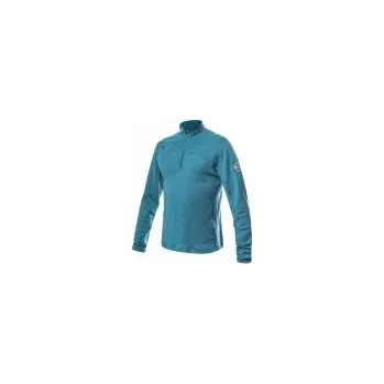 Pánská mikina SENSOR MERINO UPPER pánská mikina krátký zip mint blue XXL; Modrá mikina + DÁREK DLE VÝBĚRU!