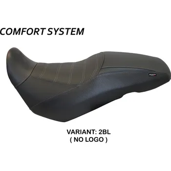 Moto sedlo TPZ Italia Potah sedla Suzuki V-Strom 650 (17-24) Georgia comfort model potah sedla: bez loga 2BL (black)