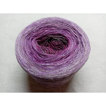 Příze Serenáda 3-nitka 1000m s lurexem (Duhové klubko s lurexem Serenáda)