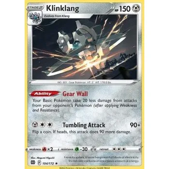 Karetní hra Pokémon BRS 104/172 Klinklang - Brilliant Stars Stav: Near Mint, Verze: REVERSE HOLO