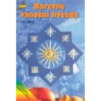 Vánoční dekorace Barevné vánoční hvězdy ze slámy