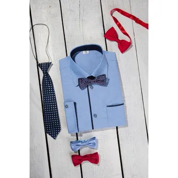 Chlapecká košile Chlapecká košile modrá s légou MIK37