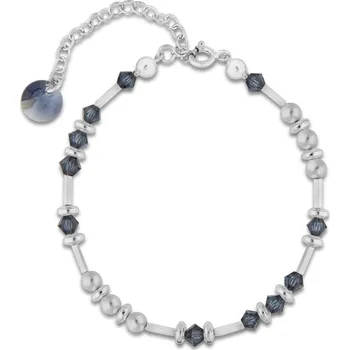 Náramek Náramek modrý se Swarovski Elements Clematis B58105328LGM Montana