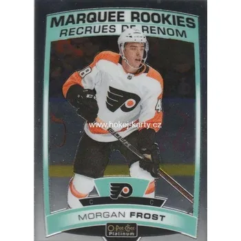 Karetní hra insert RC karta MORGAN FROST 19-20 OPC Platinum Marquee Rookies číslo 152