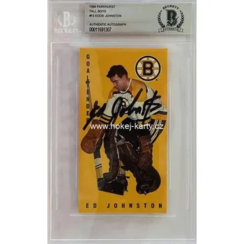 Sběratelství AUTO karta ED JOHNSTON 1994 Parkhurst Tall Boys Autograph číslo 15