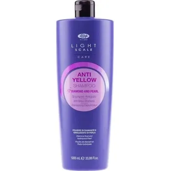 Šampon Lisap Light Scale Care AntiYellow Shampoo - šampon pro melírované, blond vlasy, proti žlutým odleskům 1000 ml