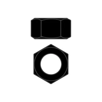 RC vybavení Ocelové matky M4 - černé - 10 ks.