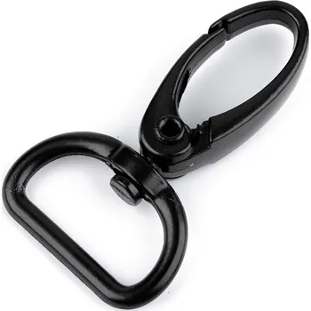 Kovová karabina otočná, průvlek 20 mm