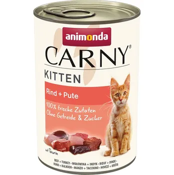 Pro kočku animonda Carny Kitten hovězí + krůtí maso 24× 400 g