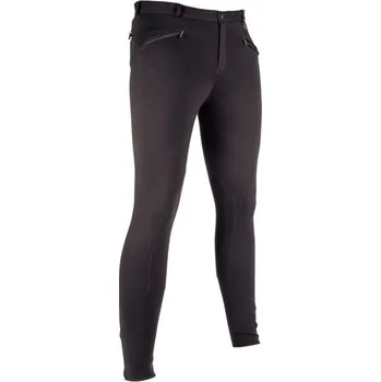 Jezdecké oblečení HKM Rajtky Basic HKM, s kolenními záplatami, pánské, černé 52