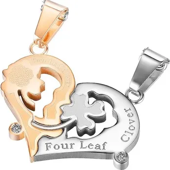 Náhrdelník IZMAEL Přívěsek na řetízek FL 24093 Zlatá/Stříbrná KP24093