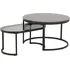 Konferenční stolek Actona Spiro oválný set černý/šedý