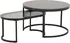 Konferenční stolek Actona Spiro oválný set černý/šedý
