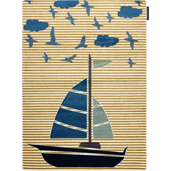 Koberec Dětský kusový koberec Petit Sail boat gold, 120x170, žlutá, dětský pokoj, Dywany Łuszczów - 1 rok na vrácení + DOPRAVA ZDARMA k Vám i zpět