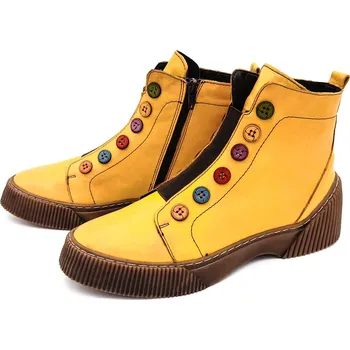 Dámská zimní obuv Dámská kotníková obuv 3100-493 IBERIUS žlutá Barva: žlutá, Velikost: 39