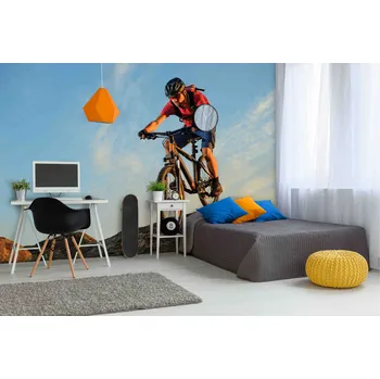 Fototapeta Tapeta Cyklista (vliesová fototapeta)