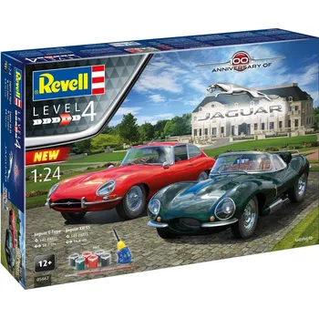 Plastikový model Revell Gift-Set auta 05667 - "100 Years Jaguar" (1:24) - expresní doprava