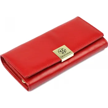 Peněženka Luxusní dámská kožená peněženka Leonardo, červená