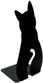Zarážka na knihu In-Design Knižní zarážka 23 x 11 cm černá kočka