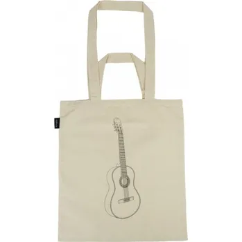Bílá taška s potiskem - kytara