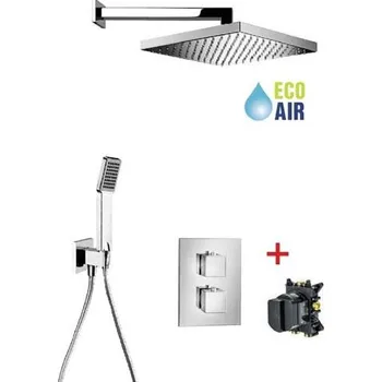 Sprchový set Sanjet Sprchový set QUADRO ECOAIR TVX 20x20 cm (QETVX20)