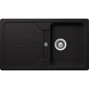 Granitový dřez Kuchyňský dřez Schock Formhaus D-100 Nero, spodní montáž FOMD100UGNE