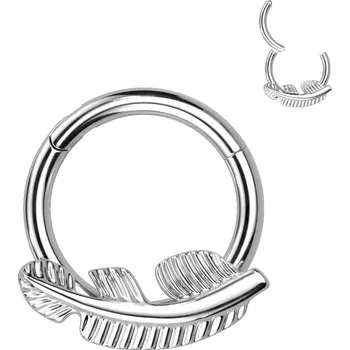 Piercing Šperky4U Segment kruh - helix / cartilage / tragus / septum piercing TITAN - TIT1224-1208