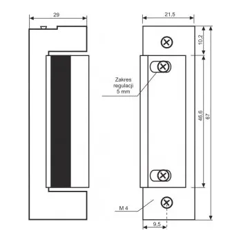 Příslušenství k oknu DAB Trade Elektrický otvírač 1711 12DC reverzní
