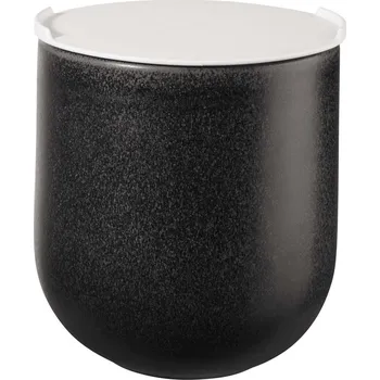Dóza s víkem výška 16 cm GRANDE COLORE ASA Selection - černá černá