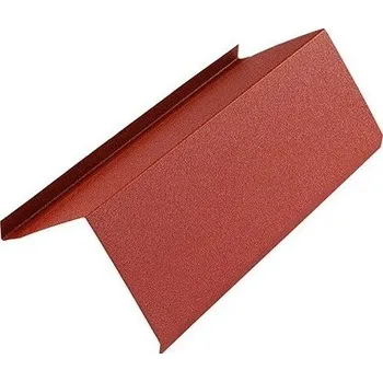 Střešní krytina Závětrná lišta horní plechová střešní krytina Blachotrapez Aluminium MAT