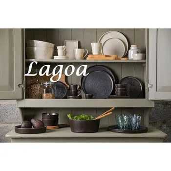 Talíř Talíř dezertní 21cm, LAGOA, černá|Metal| (balení)|Costa Nova