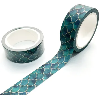 Náplň do diáře CuteArt Washi páska se zlatým potiskem: Gold Scales