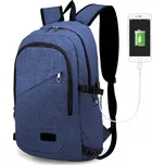 Kono E6715 Batoh na notebook 15.6" Modrý s USB