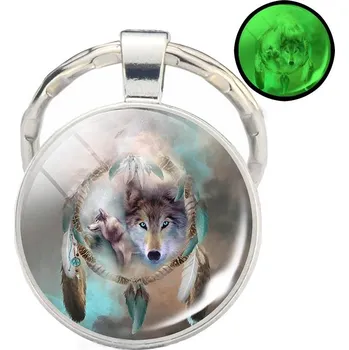 Přívěsek na klíče vlk