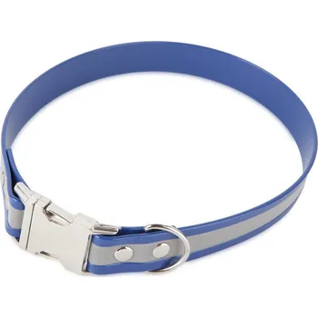 Obojek pro psa FIREDOG BioThane obojek Clip Reflect 25mm 50cm Barva: Modrá