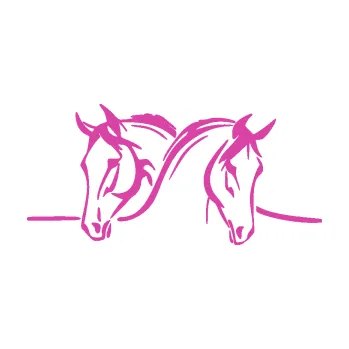 Samolepící dekorace Koníci 006 pravá (16 - růžová) SAMOLEPKA NA AUTO, NÁLEPKA, FÓLIE, POLEP, TUNING, VLASTNÍ TEXT, TISK, AUTOSAMOLEPKY.cz, POLEPY, OBRÁZEK, LOGO, 3D STICKERS