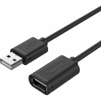 Datový kabel UNITEK Y-C417GBK USB kabel USB 2.0 3 m USB A Černá